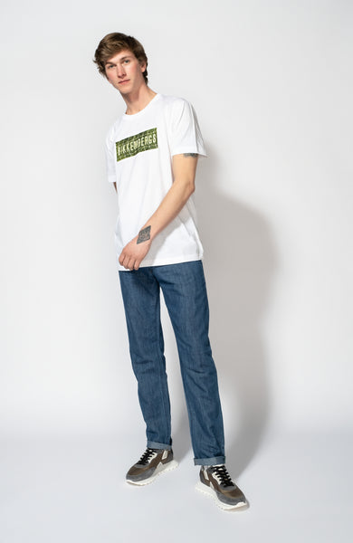Denim linen trousers