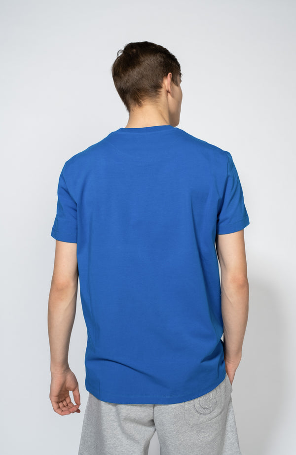 Graphic-pattern cotton t-shirt