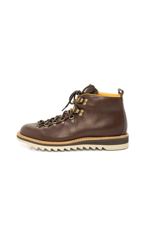 Ripple-sole leather boots ROC