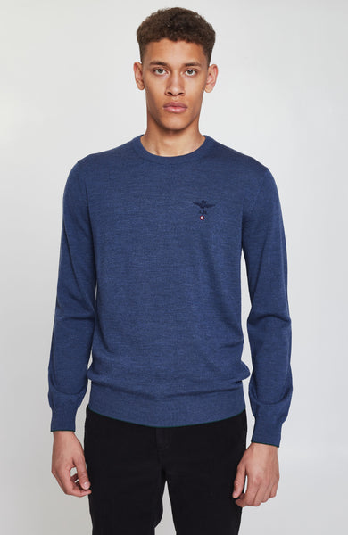 Roundneck merino wool sweater