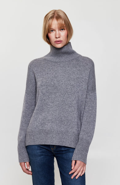 Highneck cashmere sweater HEIDI