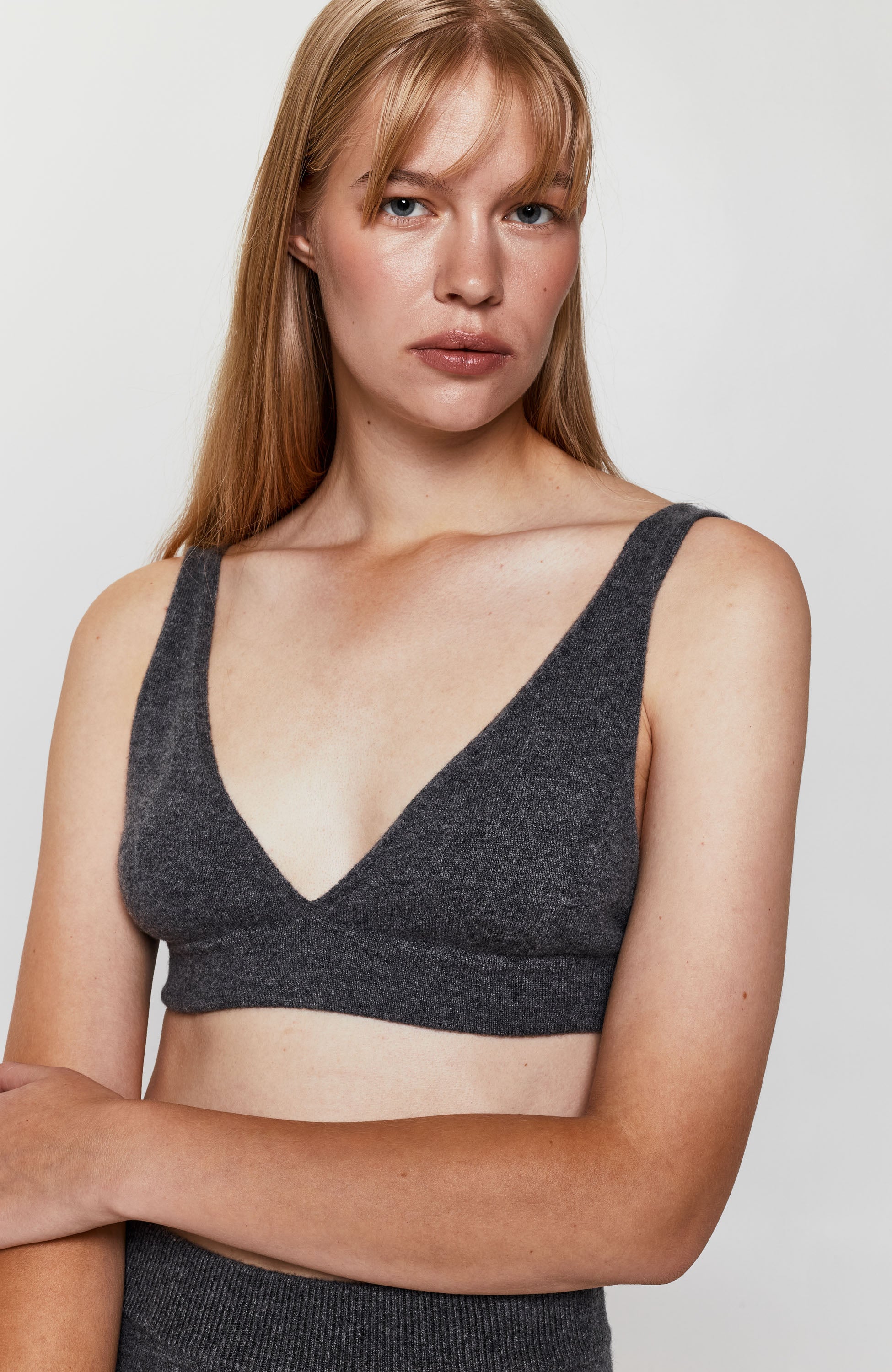 Knitted cashmere bra top CAPUCINE
