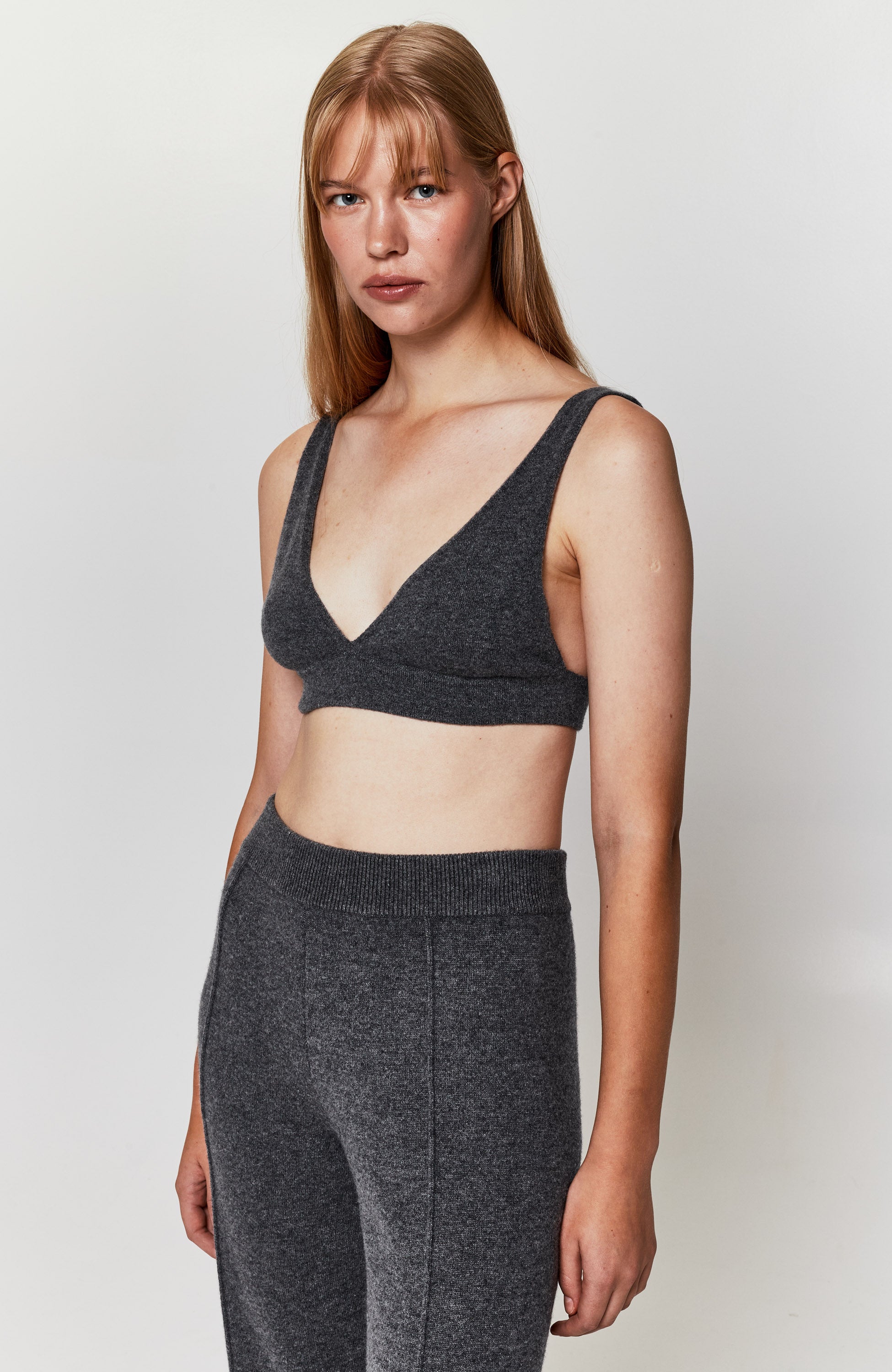 Knitted cashmere bra top CAPUCINE