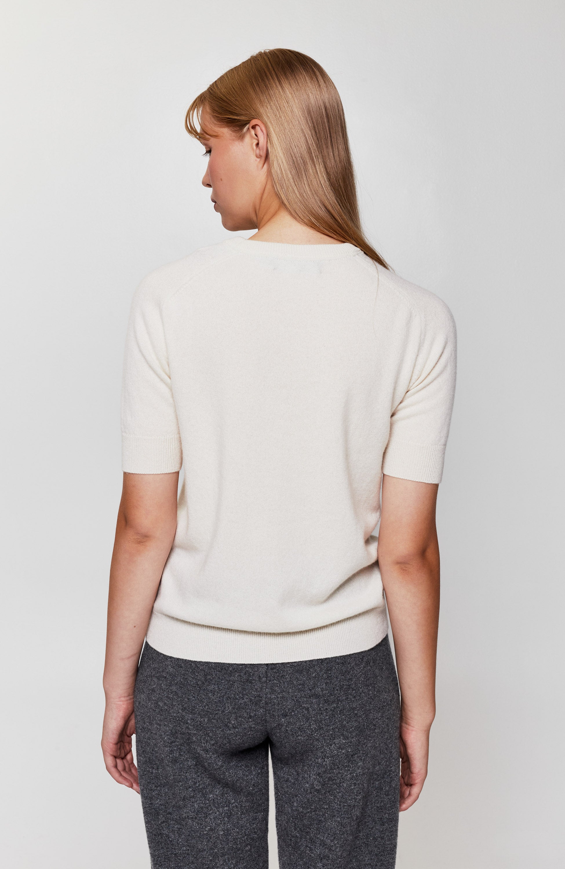 Short-sleeve roundneck sweater KENZA