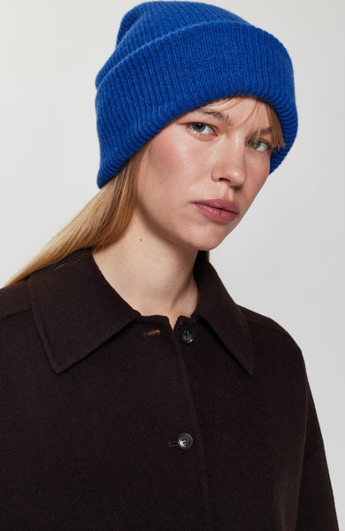 Ribbed-knit beanie hat STOCKHOLM