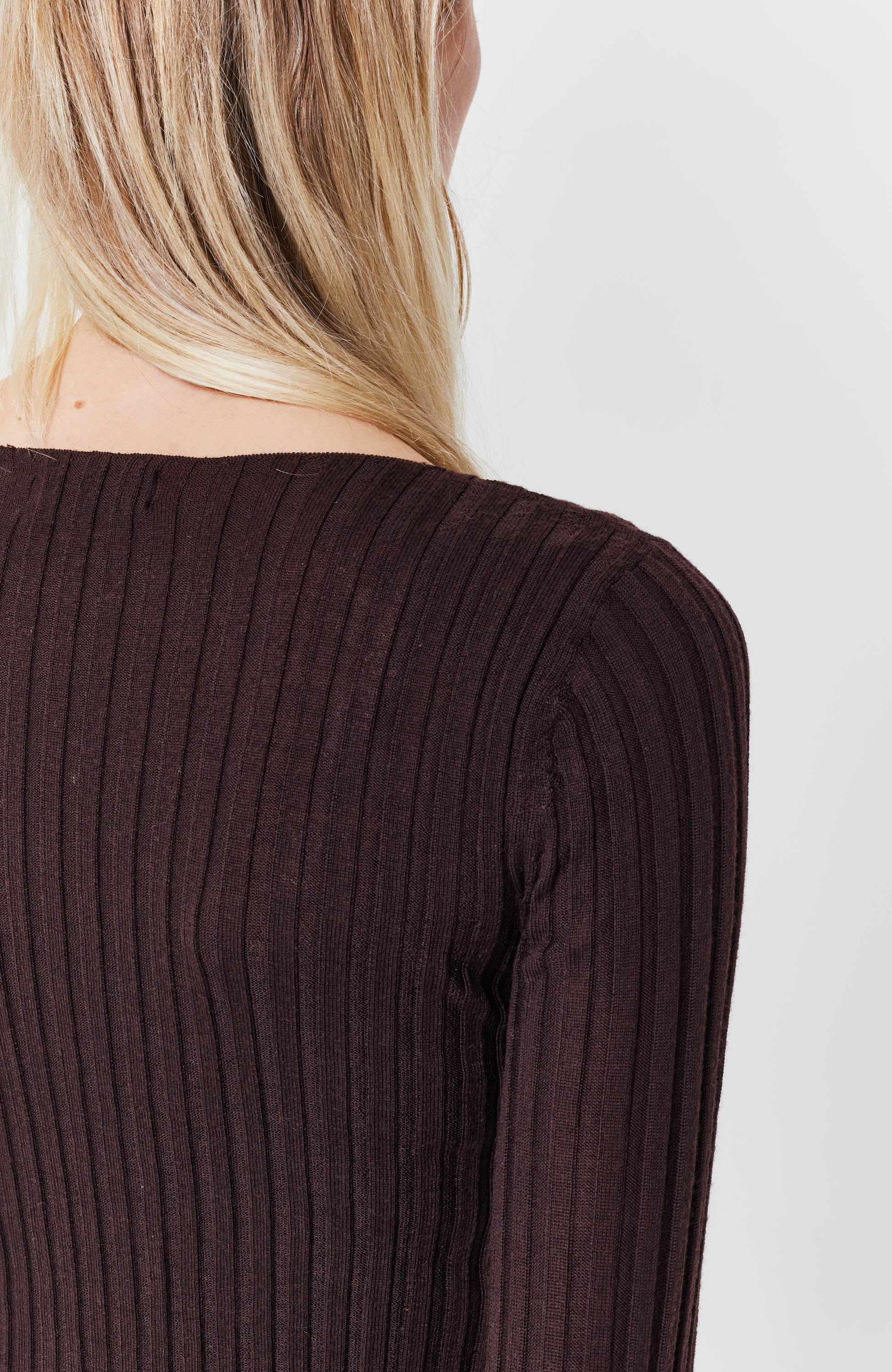 Fine knit ribbed top WINSLET