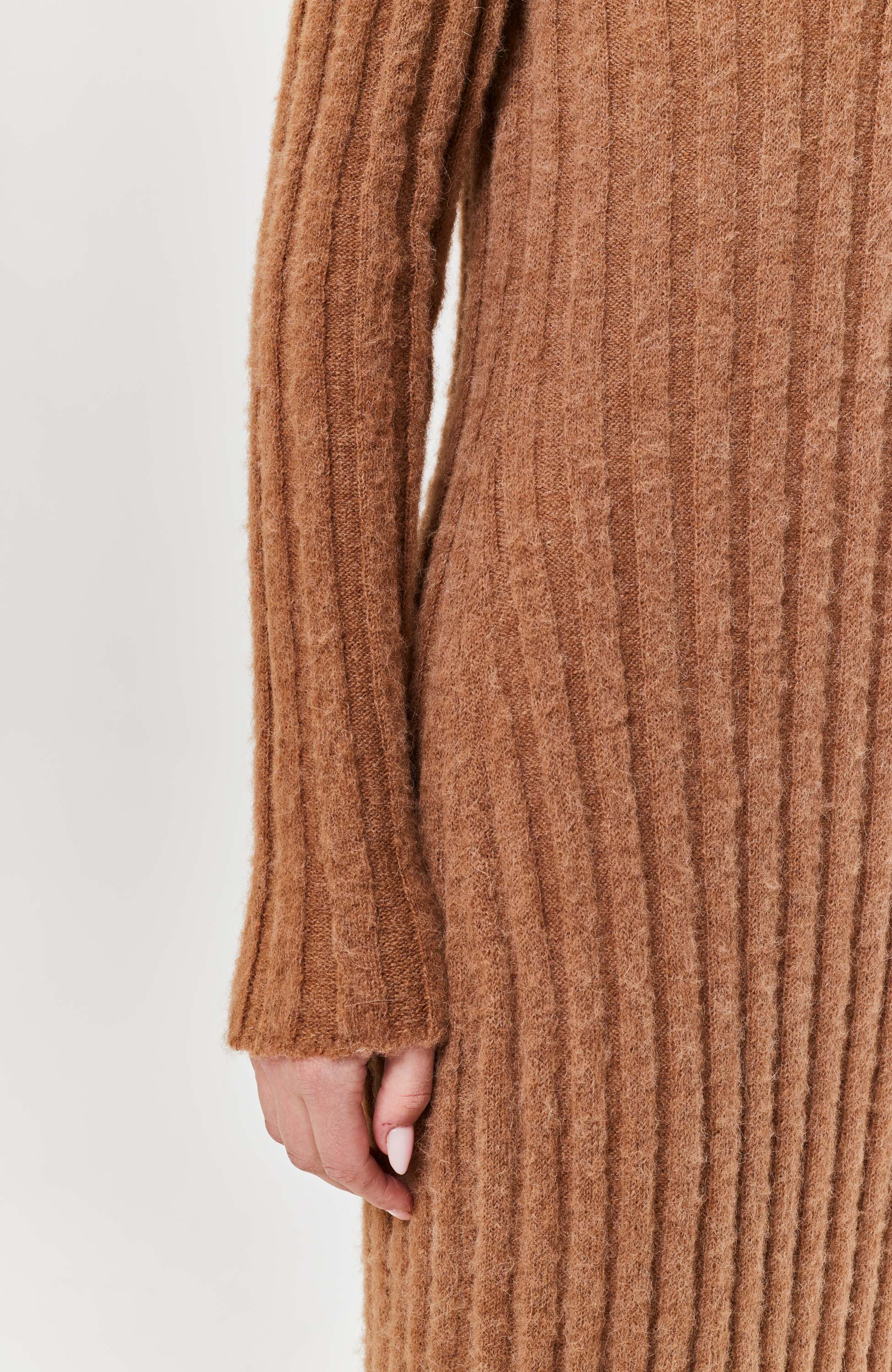 Knitted Wool Dress House of Dagmar - Shop Online at BEIGE | BROWN Knitted Wool Dress House of Dagmar - Shop Online at BEIGE | BROWN
