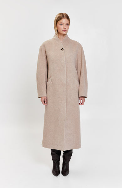 Belted relaxed coat CAMERON