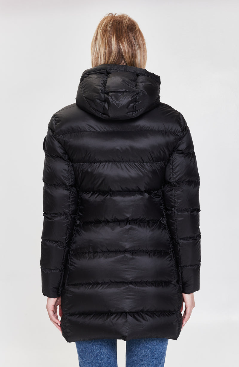 Lightweight hooded down parka MARGAREE