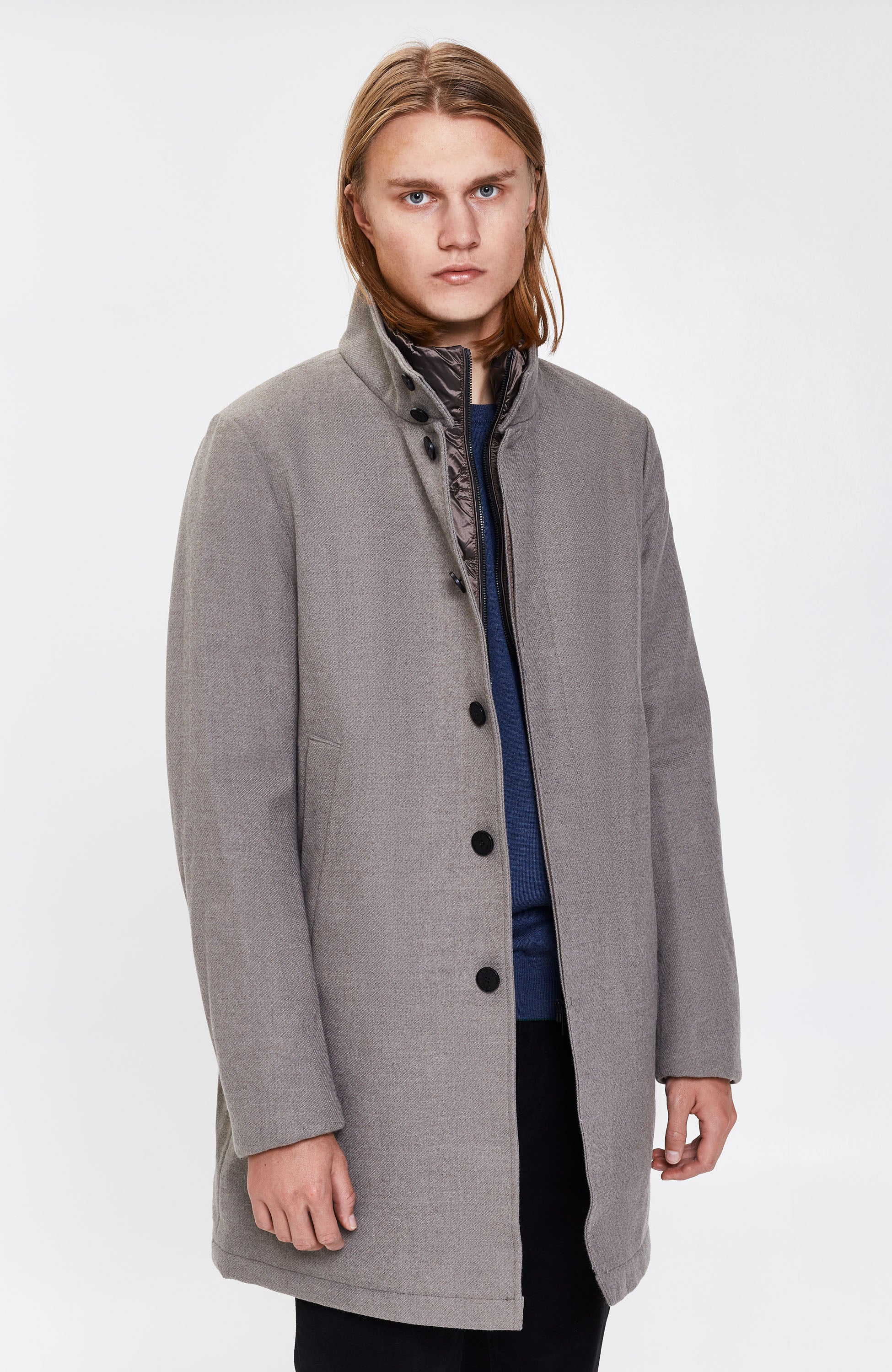 Quilted wool coat MAJOR