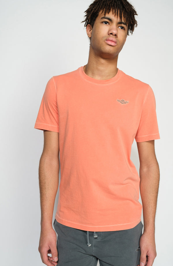 Garment-dyed cotton t-shirt