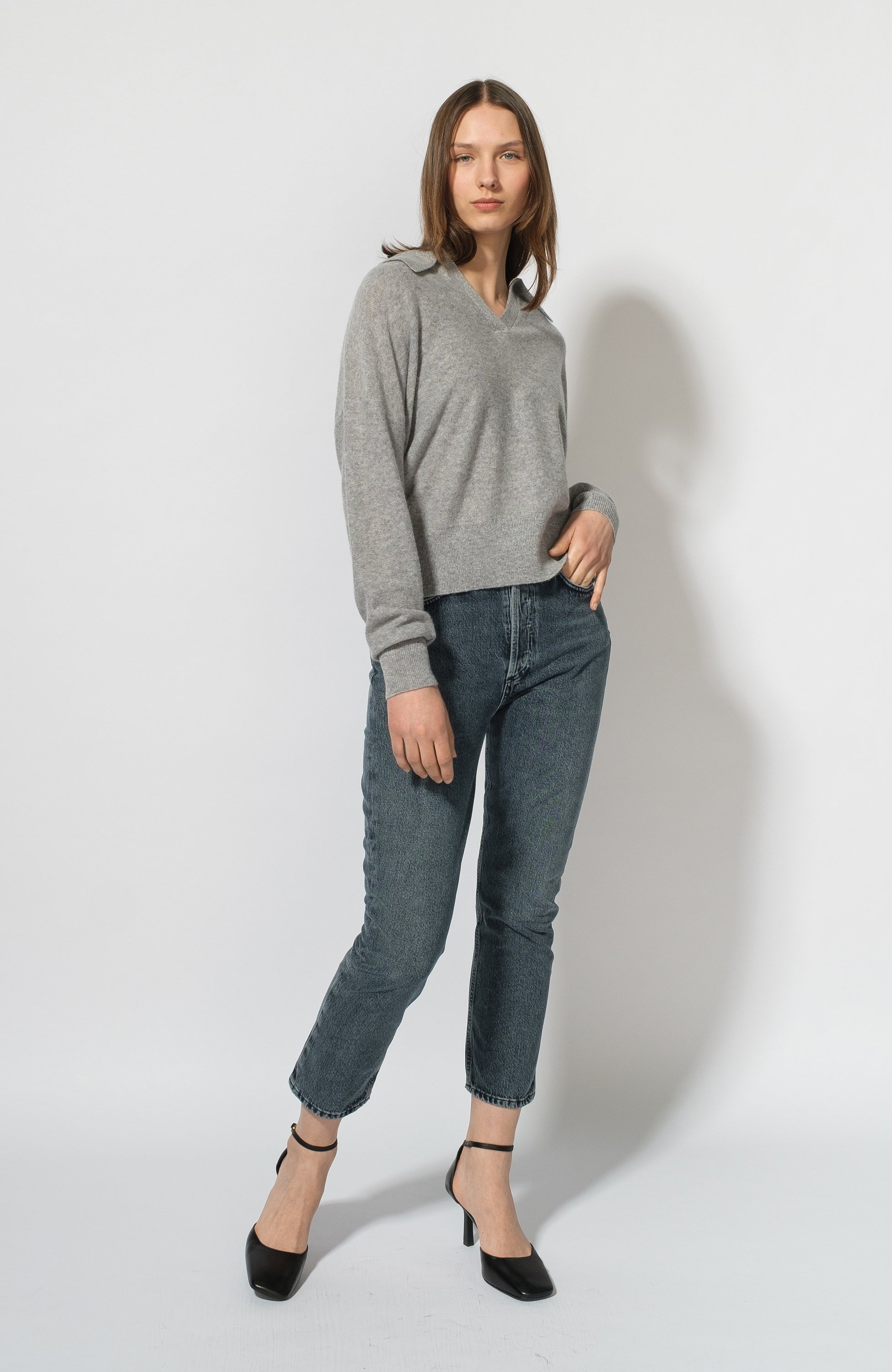 Straight cropped jeans RILEY